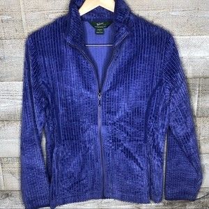 Woolrich small Kinsdale corduroy jacket shacket ultra violet zip up